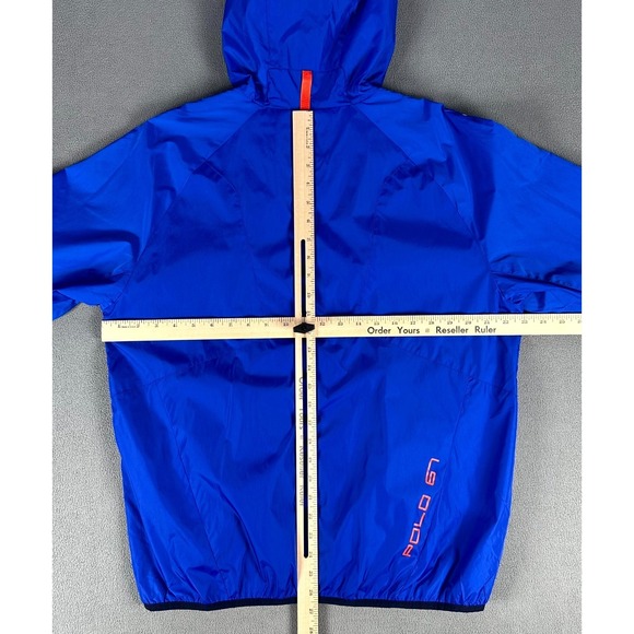 Polo Ralph Lauren Jacket Mens Large Blue Performance Windbreaker 67 Pony New - Picture 5 of 7